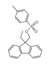 toluene-4-sulfonic acid-(9-ethyl-fluoren-9-ylmethyl ester)结构式