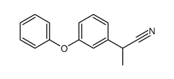 2-(3-phenoxyphenyl)propiononitrile structure