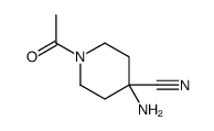 4-Piperidinecarbonitrile, 1-acetyl-4-amino- (9CI) Structure