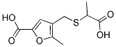 4-([(1-CARBOXYETHYL)SULFANYL]METHYL)-5-METHYL-2-FUROIC ACID Structure