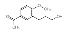 1-[3-(3-hydroxypropyl)-4-methoxy-phenyl]ethanone structure