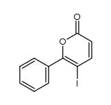 5-iodo-6-phenyl-2(2H)-pyranone Structure