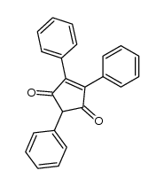 4-Cyclopentene-1,3-dione, 2,4,5-triphenyl-结构式