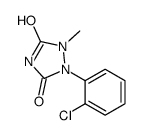 1-(2-chlorophenyl)-2-methyl-1,2,4-triazolidine-3,5-dione Structure