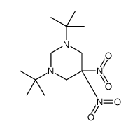1,3-ditert-butyl-5,5-dinitro-1,3-diazinane Structure