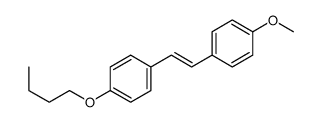 1-butoxy-4-[2-(4-methoxyphenyl)ethenyl]benzene结构式