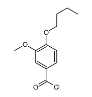 4-Butoxy-3-methoxybenzoyl chloride Structure