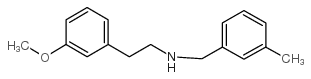 2-(3-methoxyphenyl)-N-[(3-methylphenyl)methyl]ethanamine结构式