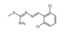 methyl N'-2,6-dichlorobenzylidenecarbamohydrazonothioate Structure