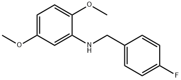 2,5-二甲氧基-N-(4-氟苄基)苯胺结构式