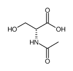 (2R)-2-Acetamido-3-Hydroxypropanoic Acid Structure
