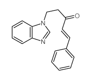 5-benzoimidazol-1-yl-1-phenyl-pent-1-en-3-one结构式