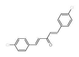 1,5-bis(4-chlorophenyl)penta-1,4-dien-3-one structure