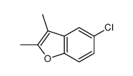 5-chloro-2,3-dimethyl-1-benzofuran结构式