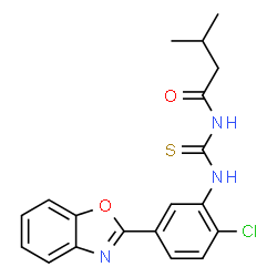 N-{[5-(1,3-Benzoxazol-2-yl)-2-chlorophenyl]carbamothioyl}-3-methylbutanamide picture