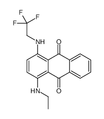 1-(ethylamino)-4-(2,2,2-trifluoroethylamino)anthracene-9,10-dione结构式