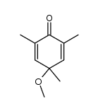 4-methoxy-2,4,6-trimethyl-2,5-cyclohexadien-1-one Structure