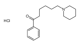 1-phenyl-6-piperidin-1-ylhexan-1-one,hydrochloride Structure