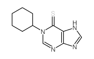 1-cyclohexyl-7H-purine-6-thione结构式