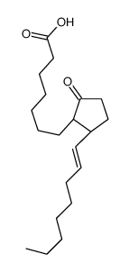 7-[(1R,2S)-2-oct-1-enyl-5-oxocyclopentyl]heptanoic acid Structure