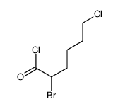 2-bromo-6-chlorohexanoyl chloride Structure