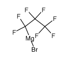(heptafluoro n-propyl) magnesiumbromide Structure
