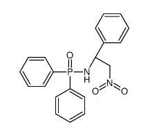 (1S)-N-diphenylphosphoryl-2-nitro-1-phenylethanamine结构式