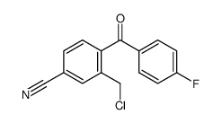 3-chloromethyl-4-(4-fluoro-benzoyl)-benzonitrile Structure