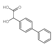 [1,1'-Biphenyl]-4-aceticacid, a-hydroxy- Structure