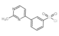 3-(2-Methylpyrimidin-4-yl)benzene-1-sulfonylchloride structure