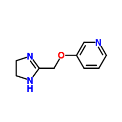 3-(4,5-Dihydro-1H-imidazol-2-ylmethoxy)pyridine结构式