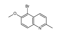 5-Bromo-6-methoxy-2-methylquinoline Structure