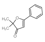 3(2H)-Furanone, 2,2-dimethyl-5-phenyl-结构式