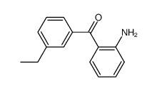 (2-Amino-phenyl)-(3-ethyl-phenyl)-methanone Structure
