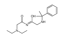 N-[2-(diethylamino)acetyl]-2-(2-phenylpropan-2-ylamino)acetamide结构式