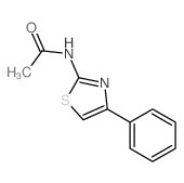 Acetamide,N-(4-phenyl-2-thiazolyl)- Structure