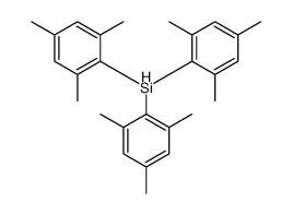 tris(2,4,6-trimethylphenyl)silane Structure