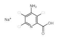 2-Pyridinecarboxylicacid, 4-amino-3,5,6-trichloro-, sodium salt (1:1) picture