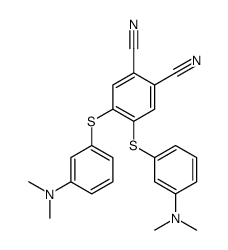 4,5-bis[[3-(dimethylamino)phenyl]sulfanyl]benzene-1,2-dicarbonitrile结构式