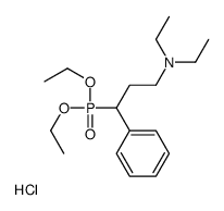 3-diethoxyphosphoryl-N,N-diethyl-3-phenylpropan-1-amine,hydrochloride Structure