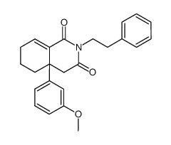 N-phenethyl-4a-(m-methoxyphenyl)-1,3-diketo-1,2,3,4,4a,5,6,7-octahydroisoquinoline结构式