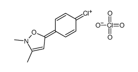 5-(4-chlorophenyl)-2,3-dimethyl-1,2-oxazol-2-ium,perchlorate结构式