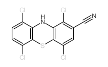 1,4,6,9-tetrachloro-10H-phenothiazine-2-carbonitrile结构式