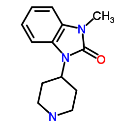 4-(2-Keto-3-methyl-1-benzimidazolinyl)piperidine structure