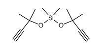 Silane,bis[(1,1-dimethyl-2-propynyl)oxy] dimethyl- Structure