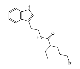 N-(2-(1H-indol-3-yl)ethyl)-5-bromo-2-ethylpentanamide结构式