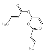 1-[(E)-but-2-enoyl]oxyprop-2-enyl (E)-but-2-enoate Structure