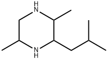 2,5-Dimethyl-3-(2-methylpropyl)piperazine结构式