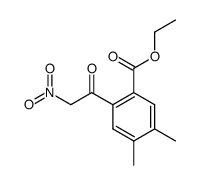 2-Ethoxycarbonyl-4,5-dimethyl-ω-nitroacetophenon结构式