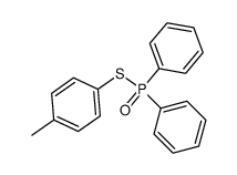 S-para-tolyl diphenylphosphinothioate结构式